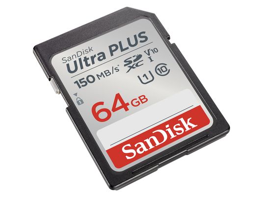 SANDISK PLUS SDXC™-UHS-I-Karte, SDXC Speicherkarte, 64 GB, 150 MB/s