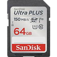 SANDISK PLUS SDXC™-UHS-I-Karte, SDXC Speicherkarte, 64 GB, 150 MB/s