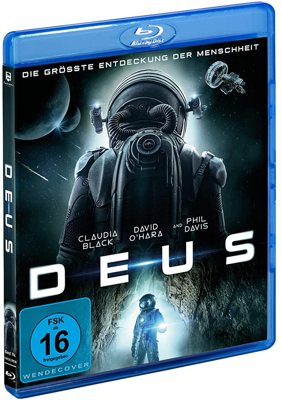 Das Cover einer Science-Fiction-Blu-ray-Disc mit einem Astronauten und Weltraumlandschaft.