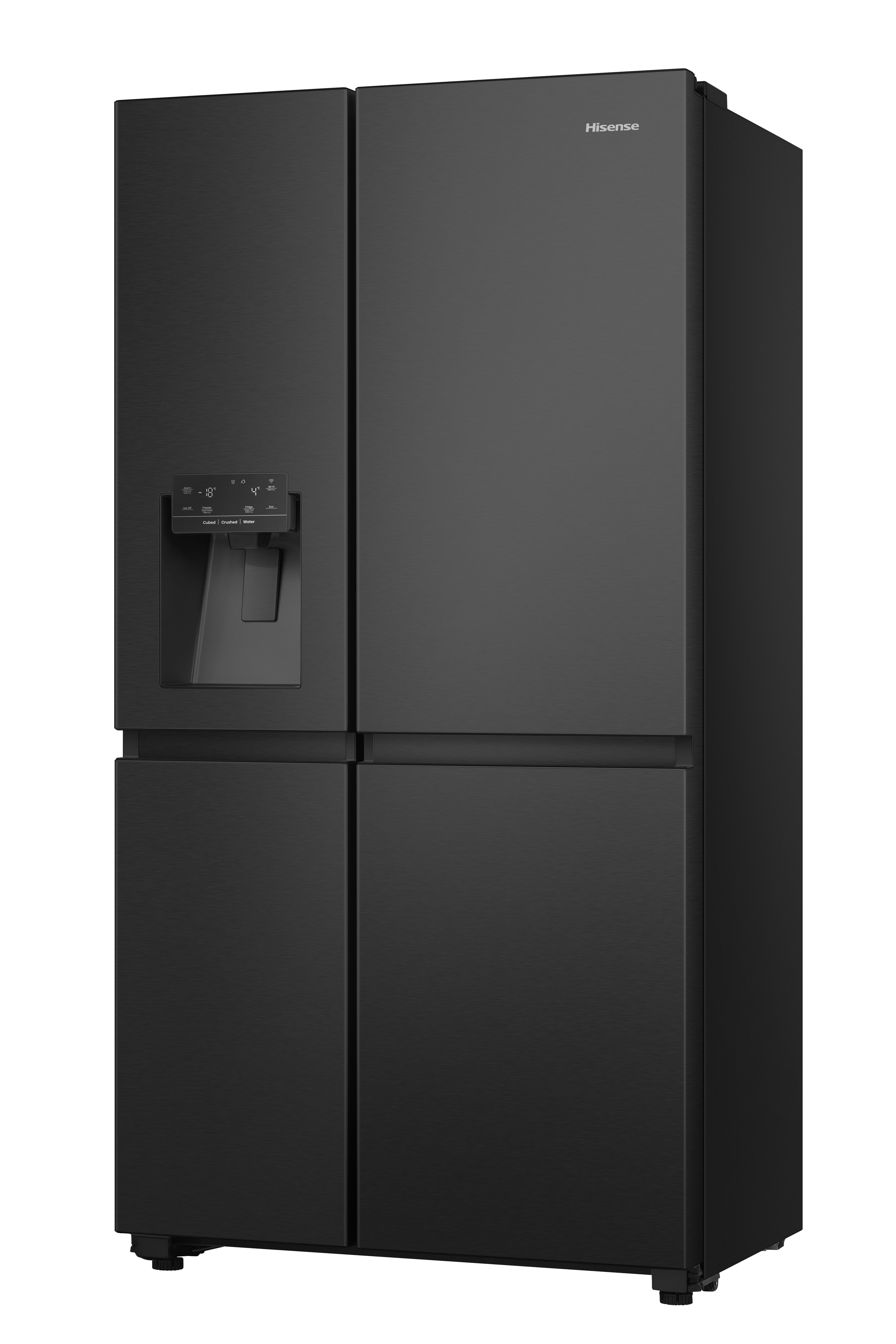 HISENSE RS818N4TFE  Side-by-Side (632 l, E, 1790 mm hoch, Schwarz)