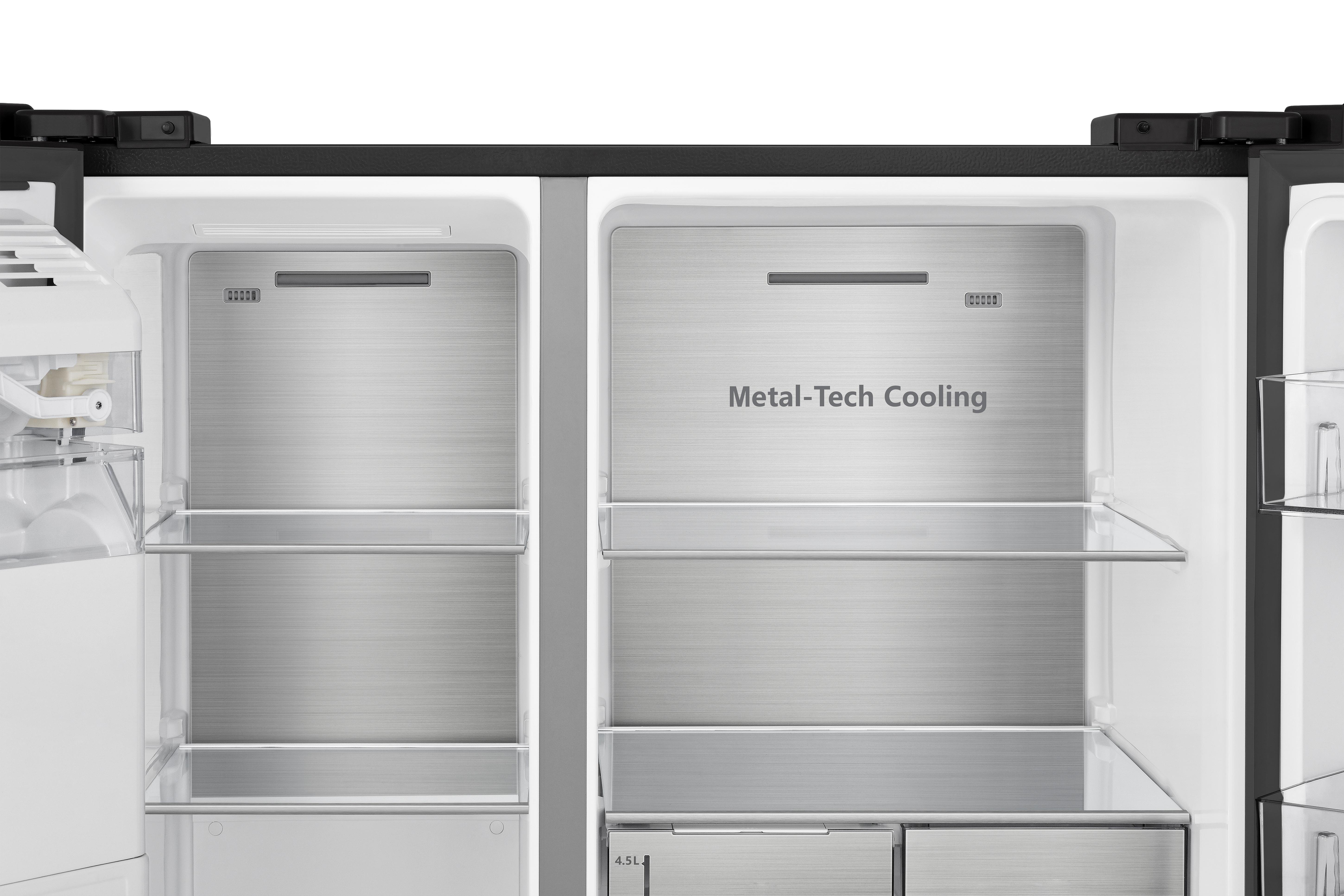 HISENSE RS818N4TFE  Side-by-Side (632 l, E, 1790 mm hoch, Schwarz)