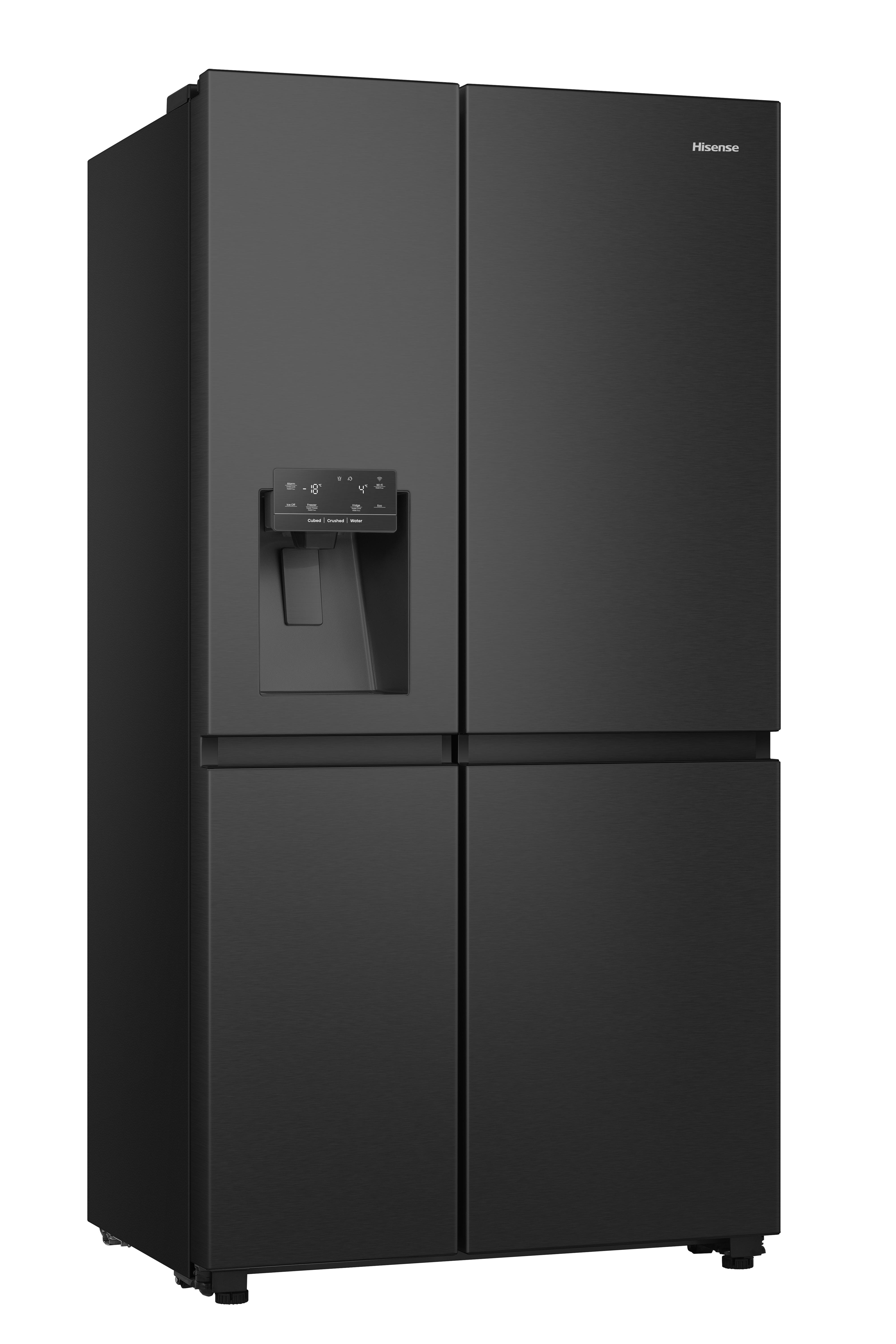 HISENSE RS818N4TFE  Side-by-Side (632 l, E, 1790 mm hoch, Schwarz)