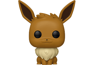 FUNKO POP! Games: Pokémon - Evoli (Super-sized POP!) - Sammelfigur (Braun/Creme/Schwarz)