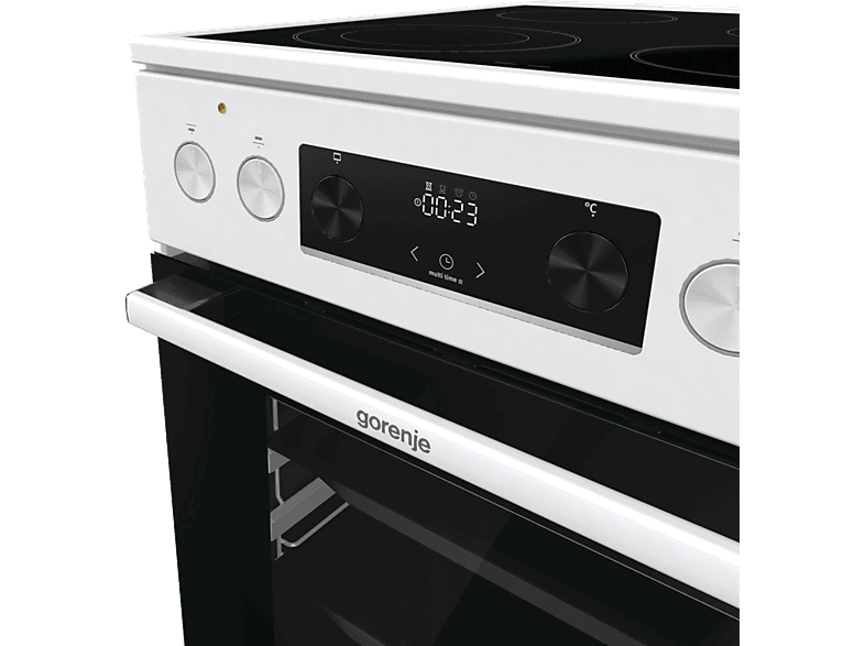 Gorenje GECS5C60WPA Elektroherd (EEK: A, Strahlungsheizungskochfeld, 70 l, Weiß) — Foto 4 von 5