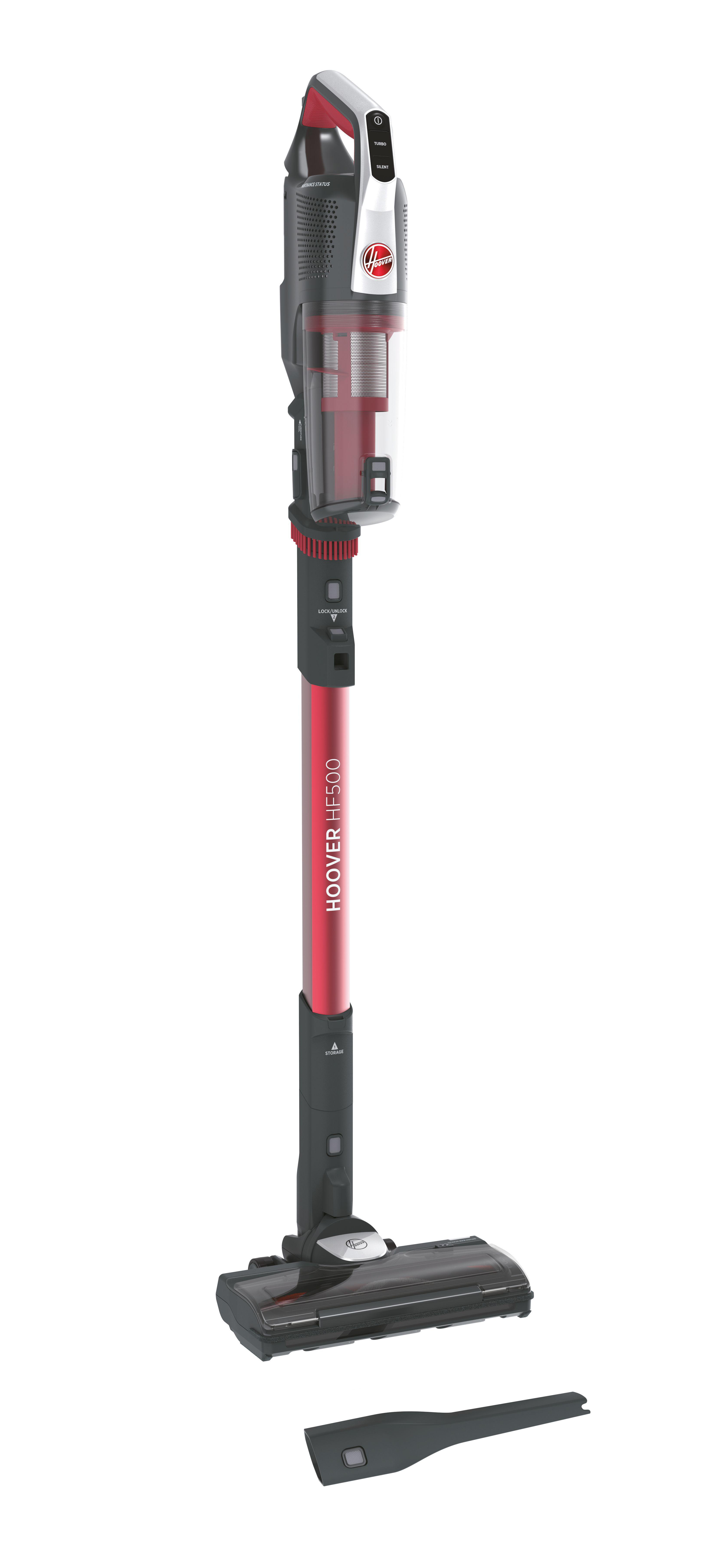 HOOVER HF522STH 011 Staubsauger (0,45 l, Akkulaufzeit: bis zu 45 min, Cosmopolitan Red)