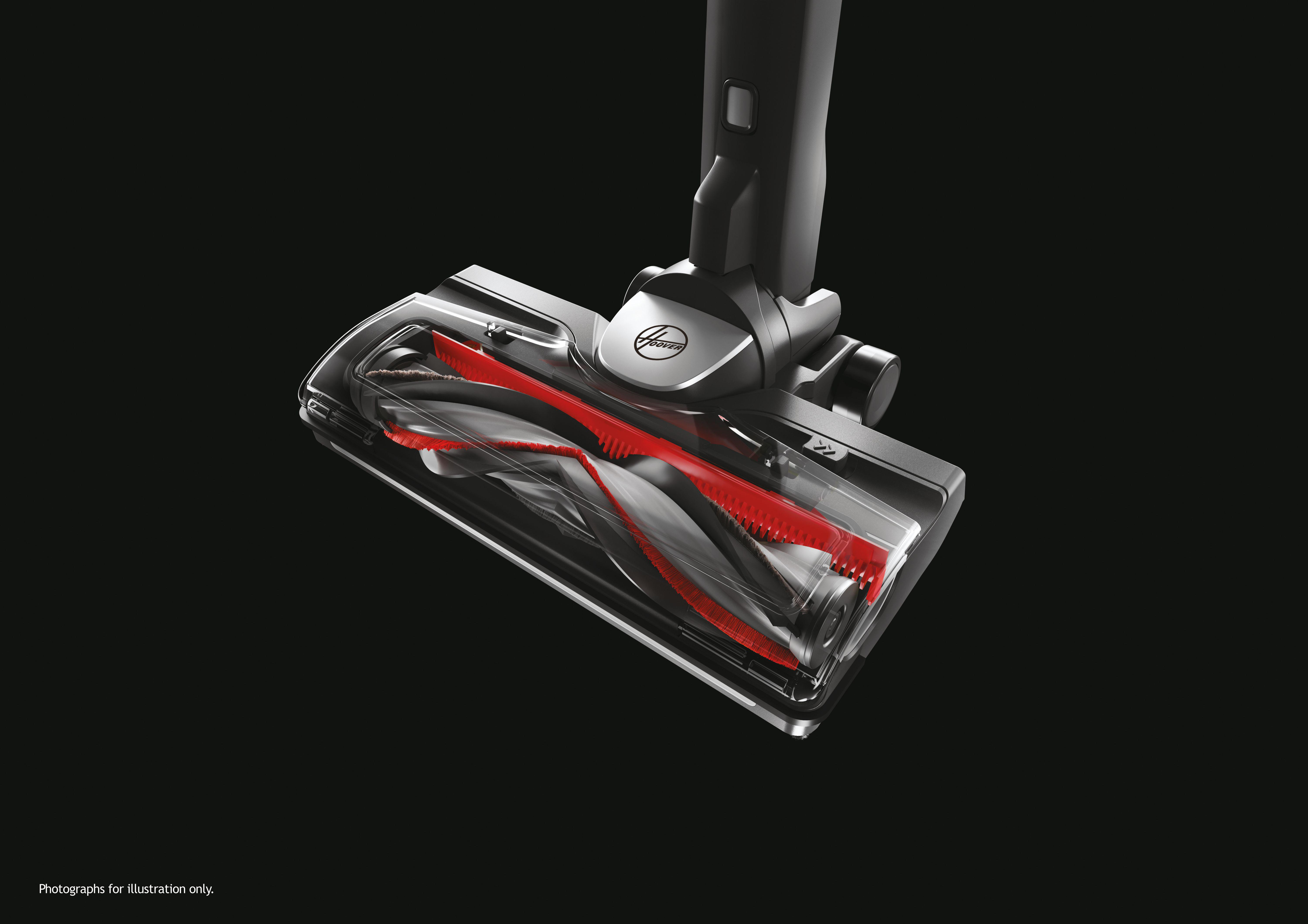 HOOVER HF522STH 011 Staubsauger (0,45 l, Akkulaufzeit: bis zu 45 min, Cosmopolitan Red)