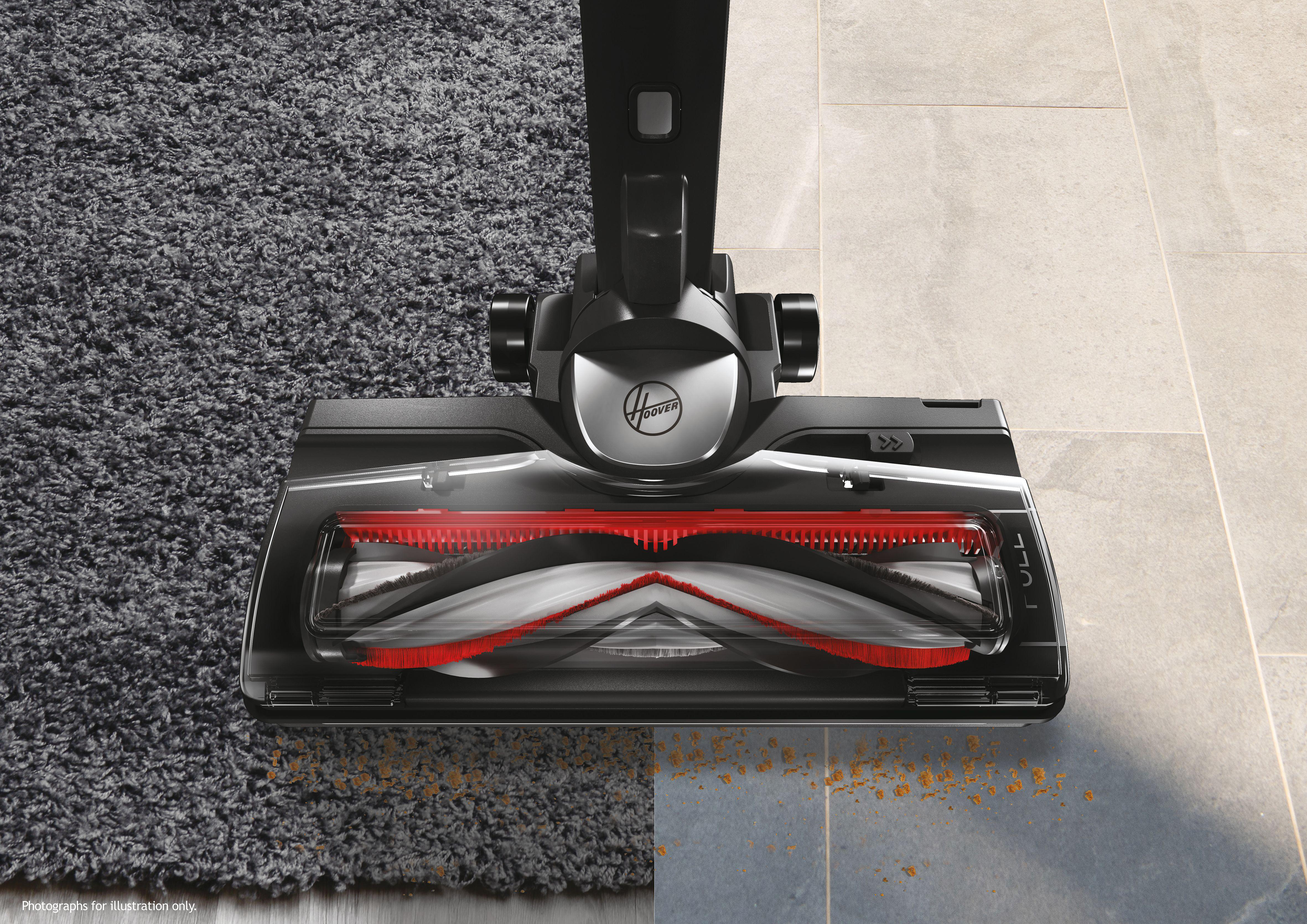 HOOVER HF522STH 011 Staubsauger (0,45 l, Akkulaufzeit: bis zu 45 min, Cosmopolitan Red)