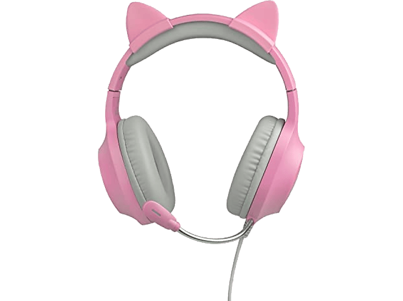 Auriculares gaming - FR-TEC Headset Tanooki, Diadema, Micrófono, Rosa
