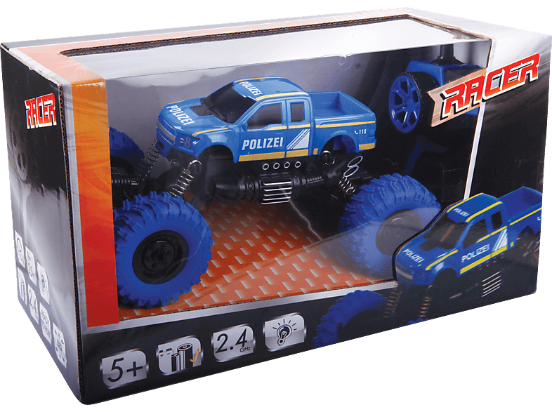 RACER Racer R/C Polizei Off Roader 2.4 GHz R/C Spielzeugauto, Mehrfarbig