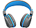 JLAB AUDIO JBuddies Studio - Headset (On-ear, Grau/Blau)