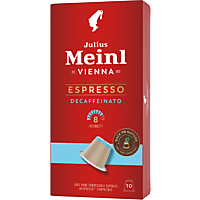 JULIUS MEINL Biologisch Abbaubare Kaffeekapseln Espresso Decaf (10 Stk., Kompatibles System: Nespresso)