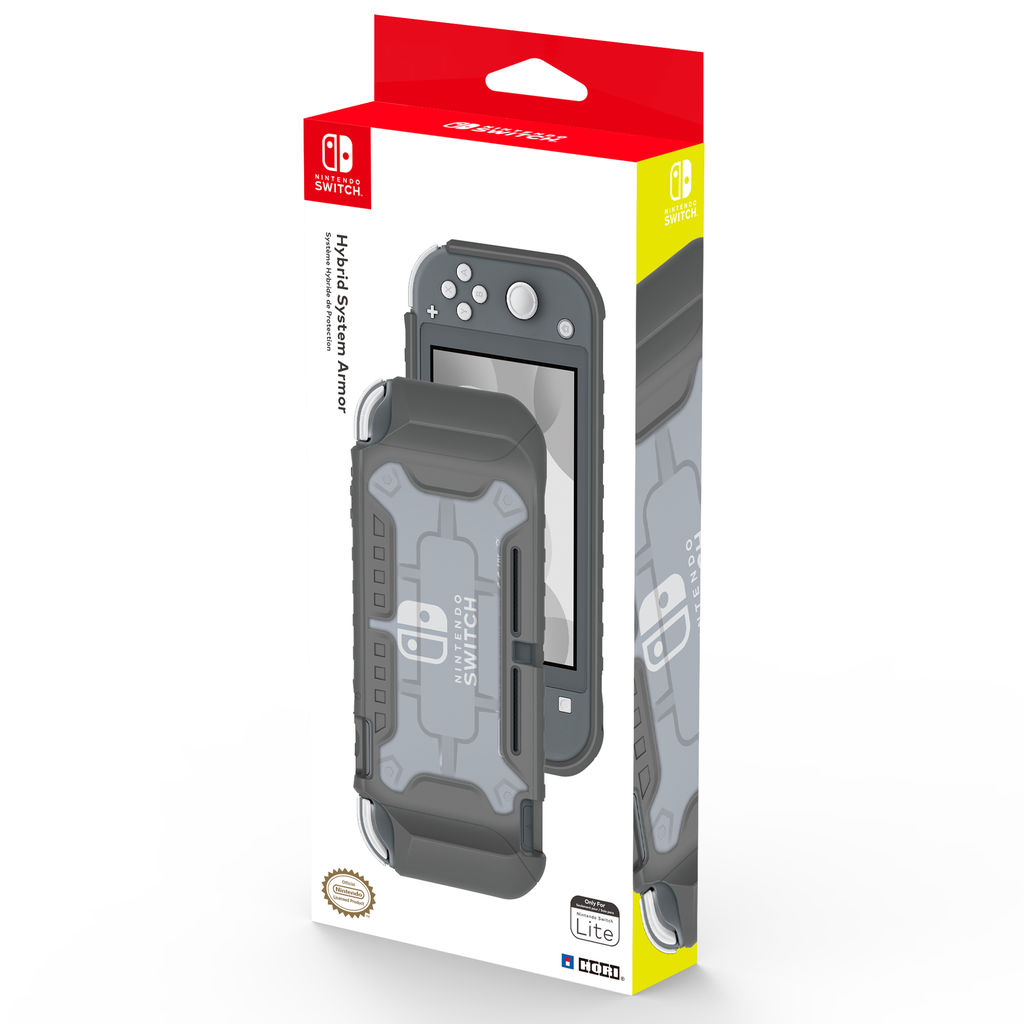 HORI Nintendo Switch Lite - Hybrid Schutzhülle System-Schutzhülle Lite, Nintendo Switch) Grau Switch (grau) für (Nintendo