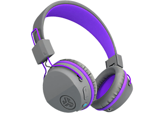 JLAB AUDIO JBuddies Studio - Headset (On-ear, Grau/Violett)