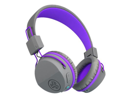 JLAB AUDIO JBuddies Studio - Headset (On-ear, Grau/Violett)
