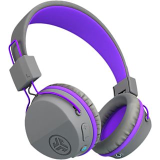 JLAB AUDIO JBuddies Studio - Headset (On-ear, Grau/Violett)