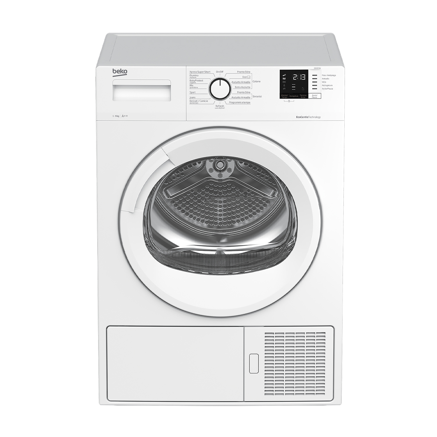 Beko Drx923W asciugatrice, 9 kg, 54 cm, Classe A++