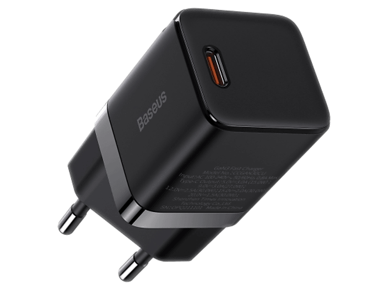 BASEUS Gan3 Fast Charger PD 30W Hızlı Şarj Adaptörü Siyah