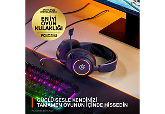 STEELSERIES Arctis Nova 3 Multi-System Oyuncu Kulak Üstü Kulaklık Siyah_5