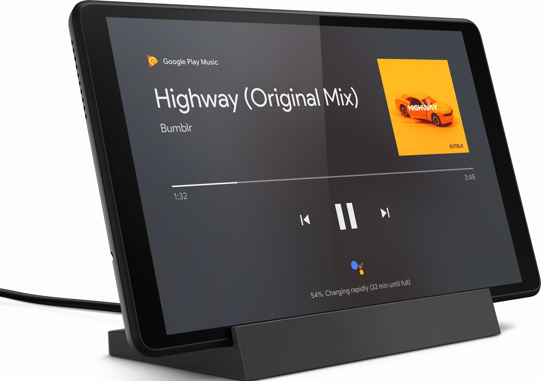 LENOVO Tab M8 (3. Generation) mit Smart Charging Station - Tablet (8 ", 32 GB, Iron Grey)