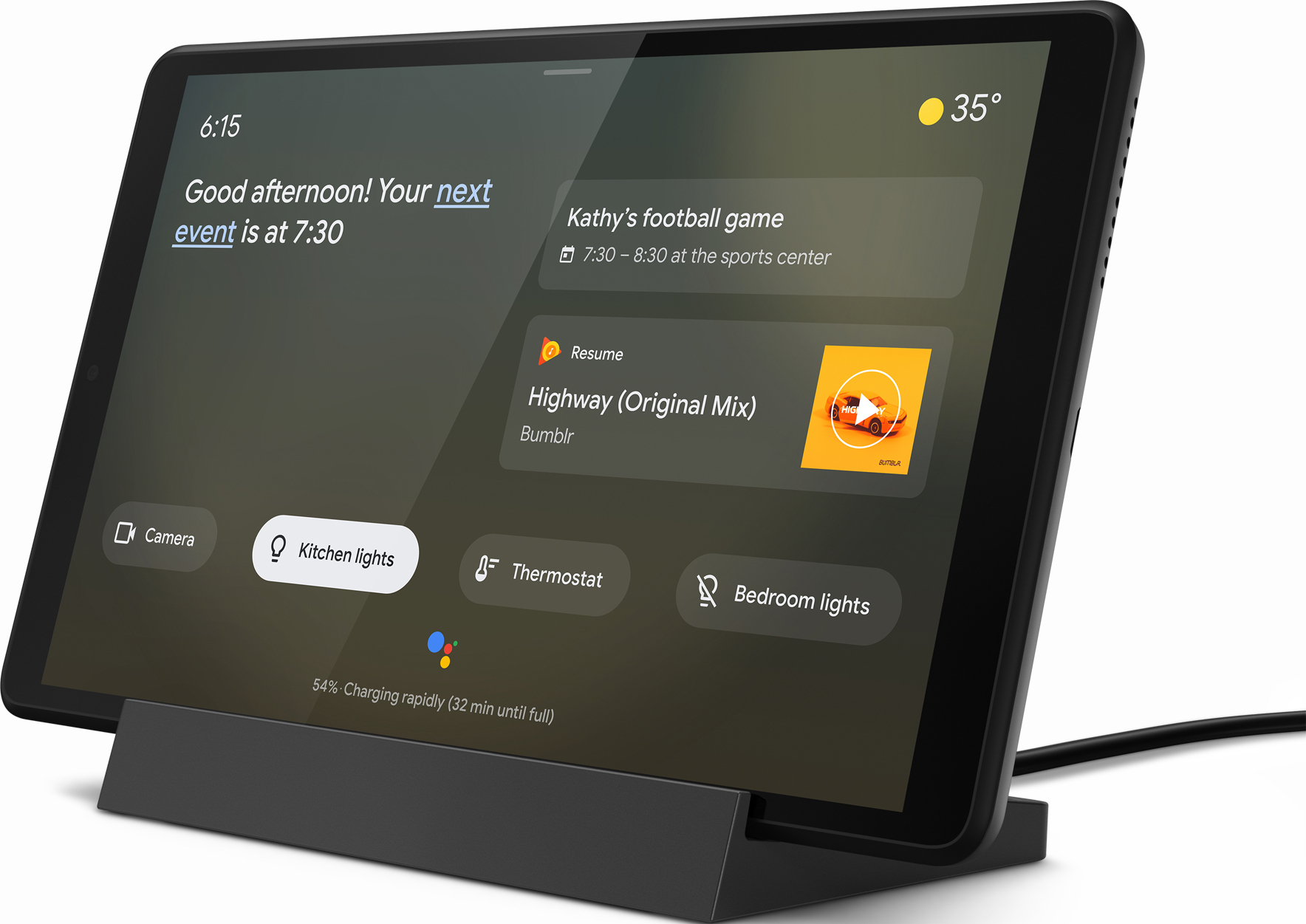 LENOVO Tab M8 (3. Generation) mit Smart Charging Station - Tablet (8 ", 32 GB, Iron Grey)
