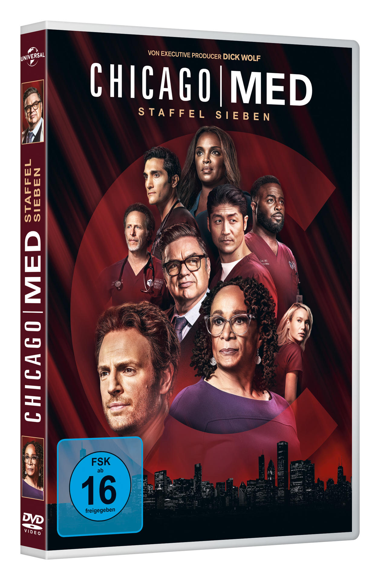 DVD-Hülle der Serie „Chicago Med“ mit Schauspielern und dem Titel-Logo.