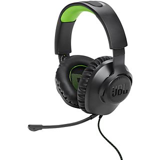 Auriculares gaming - JBL JBLQ100XBLKGRN, Con cable, Negro y Verde