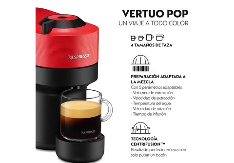 Krups Xn920510 Vertuo Pop Cafetera Nespresso Roja/negra