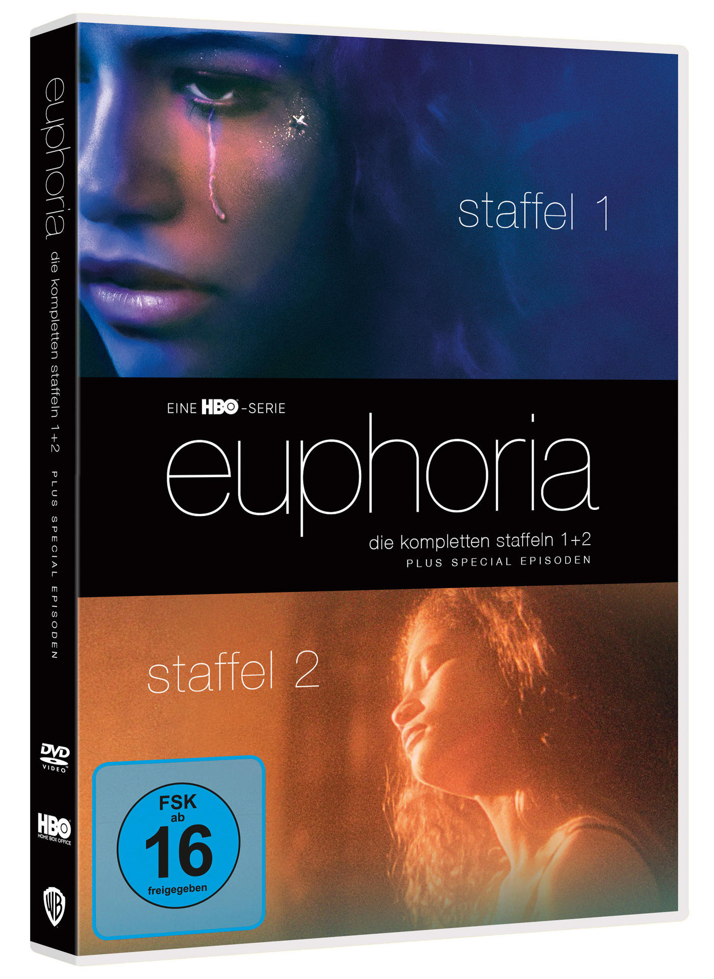 DVD-Hülle mit dem Titel 'Euphoria'. Das Cover zeigt Bilder von zwei Frauen.