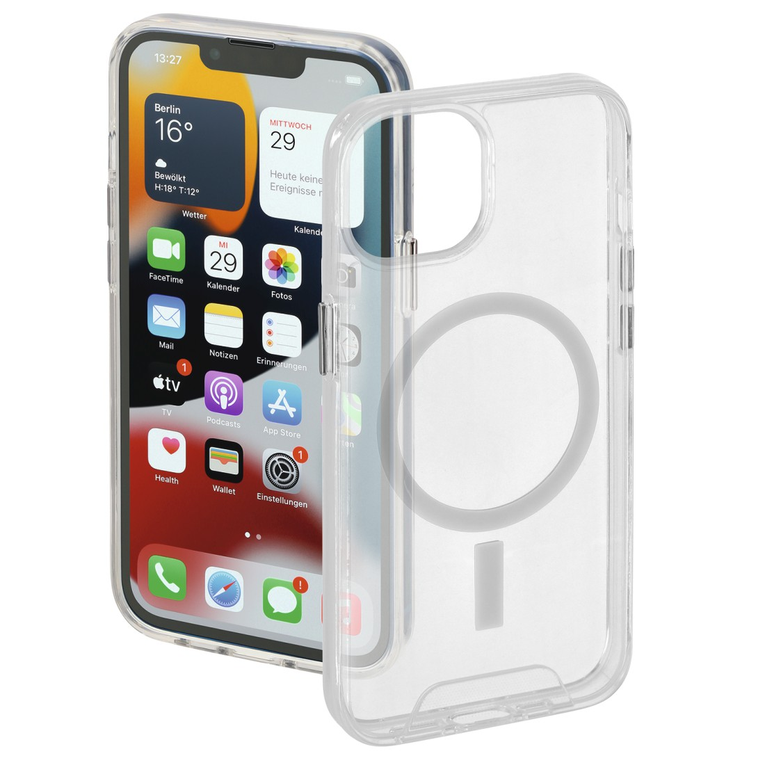 HAMA MagCase Safety, Backcover, Apple, Transparent iPhone 13