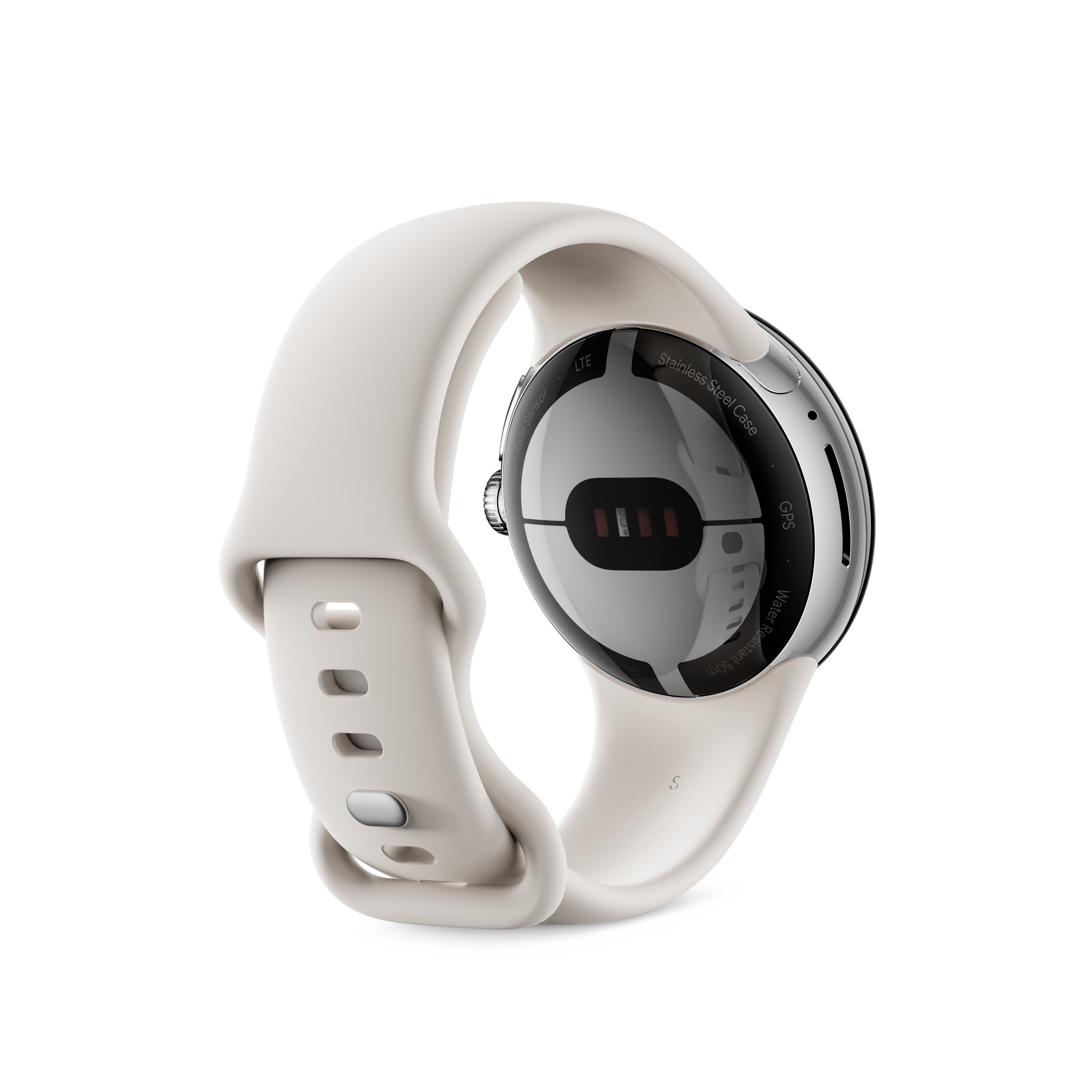 Smartwatch GOOGLE Pixel Watch LTE Smartwatch Edelstahl 