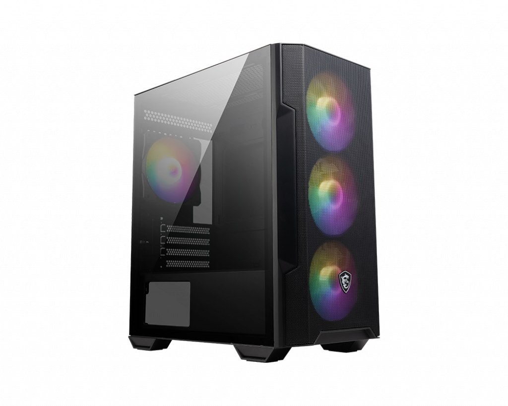 MSI Mag Forge M100R Temperli Cam Siyah RGB Fanlı
