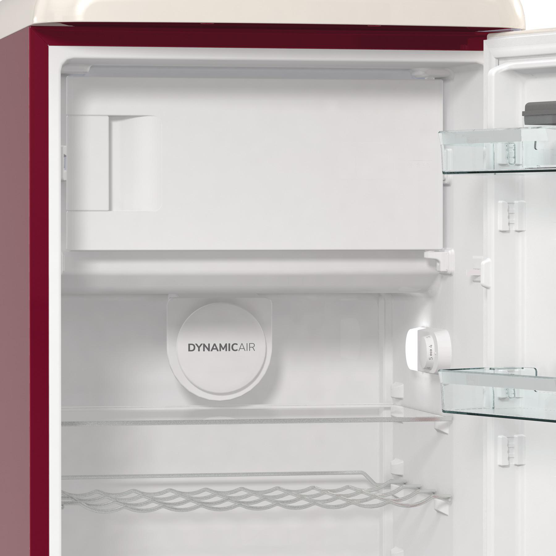 GORENJE OBRB615DR VW Bulli Retro Collection Kühlschrank (247 l, D, 1525 mm hoch, Bordeaux)