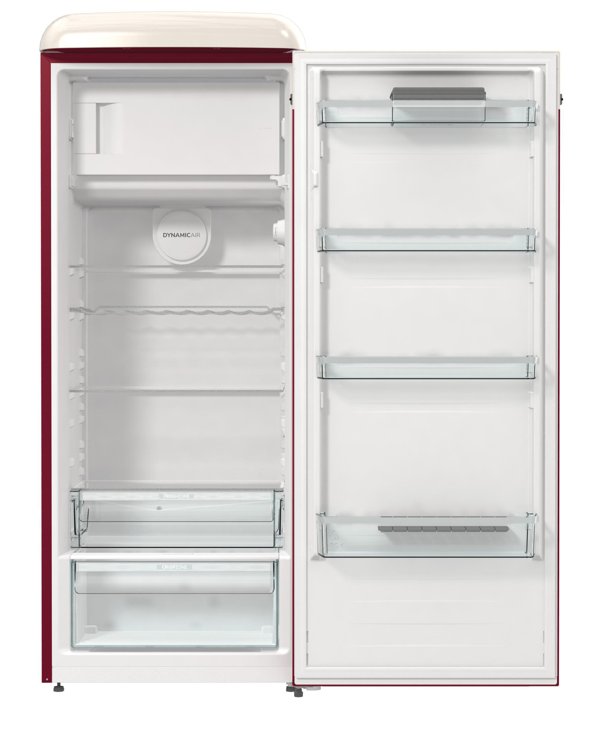 GORENJE OBRB615DR VW Bulli Retro Collection Kühlschrank (247 l, D, 1525 mm hoch, Bordeaux)