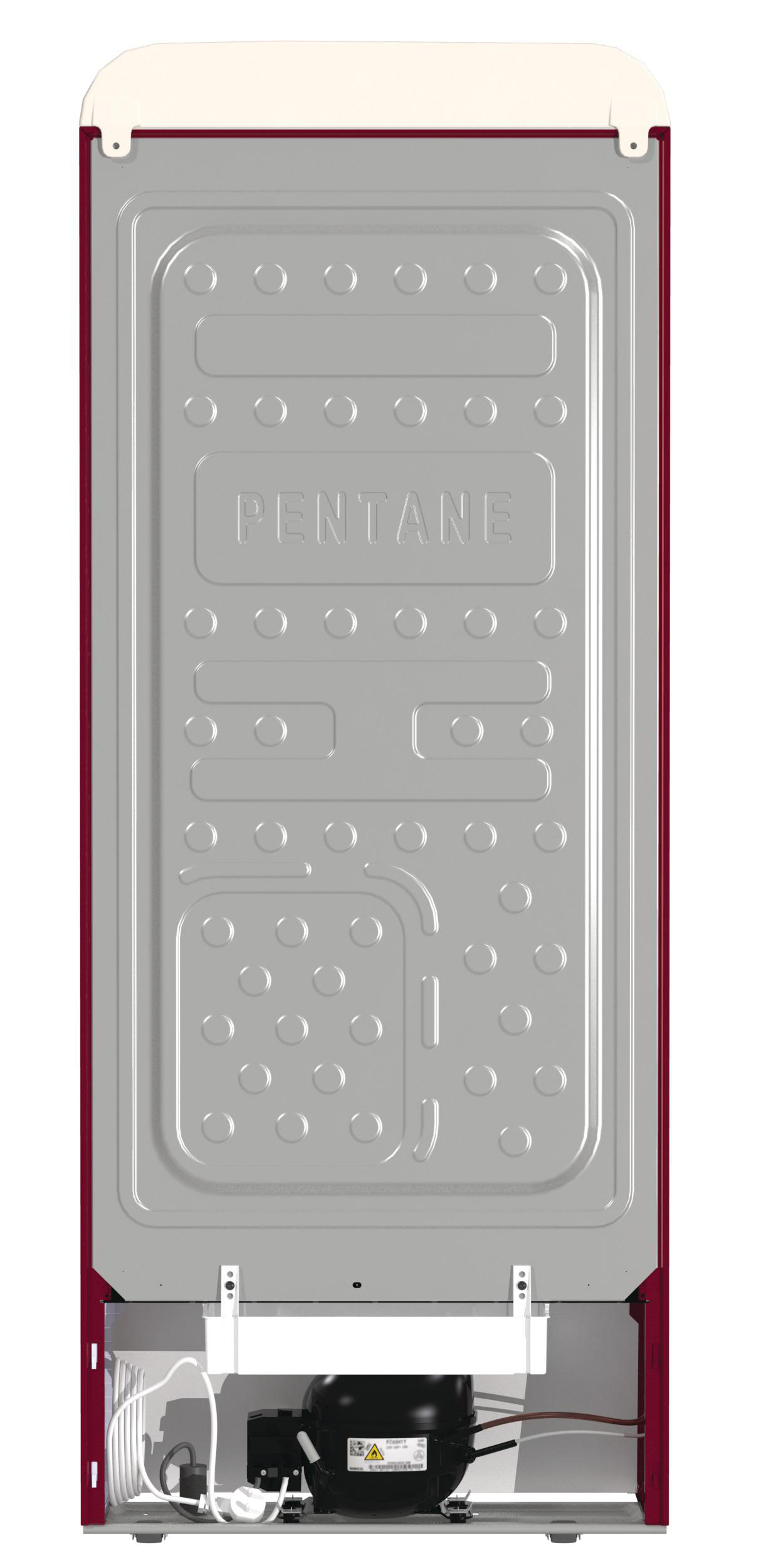 GORENJE OBRB615DR VW Bulli Retro Collection Kühlschrank (247 l, D, 1525 mm hoch, Bordeaux)