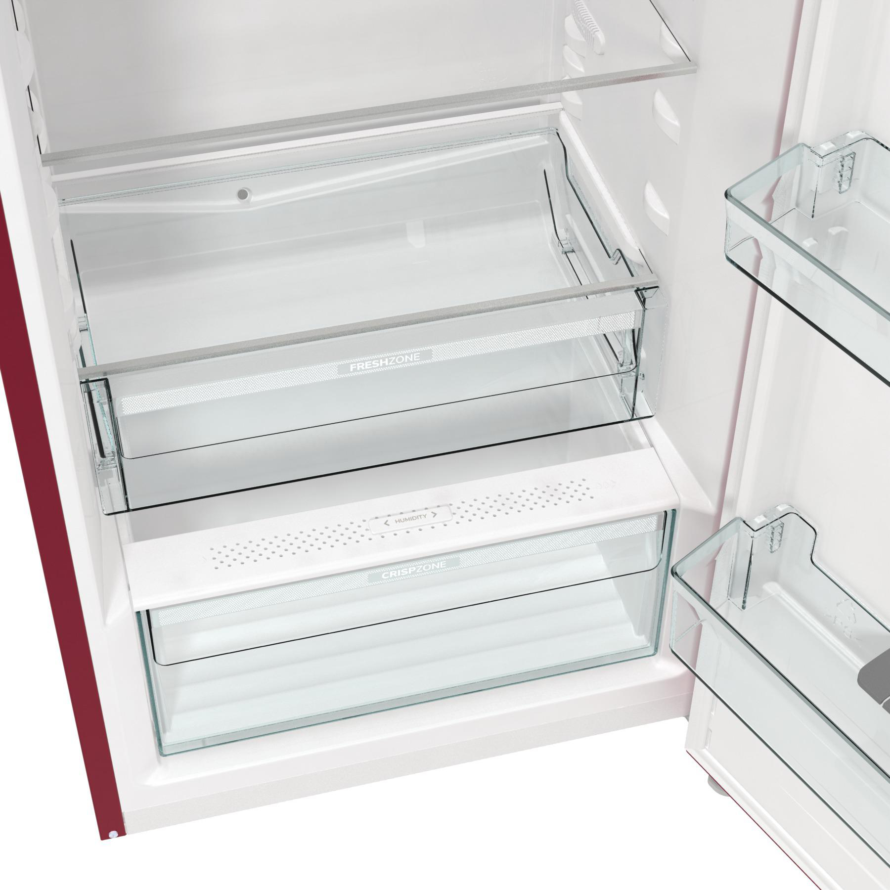 GORENJE OBRB615DR VW Bulli Retro Collection Kühlschrank (247 l, D, 1525 mm hoch, Bordeaux)