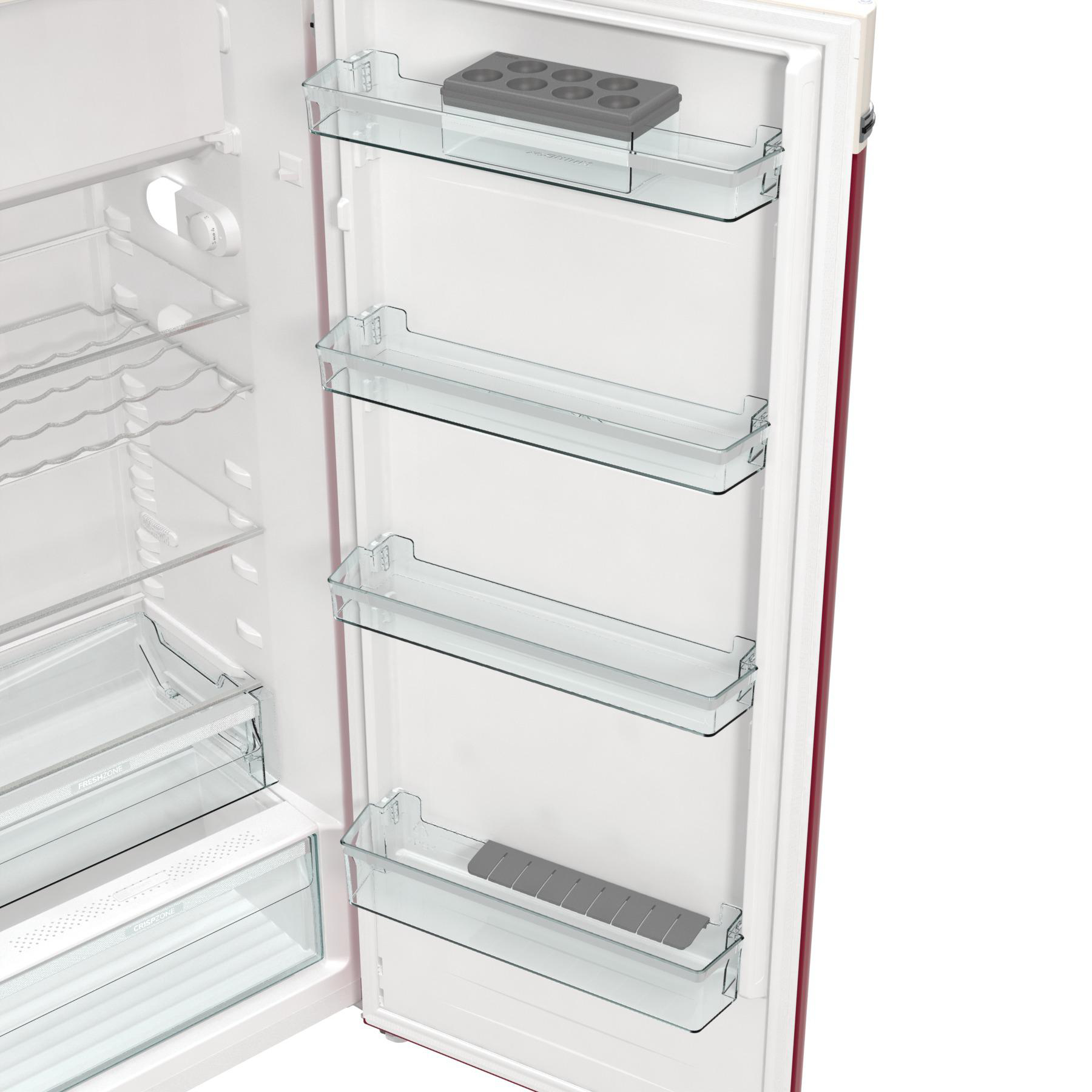GORENJE OBRB615DR VW Bulli Retro Collection Kühlschrank (247 l, D, 1525 mm hoch, Bordeaux)