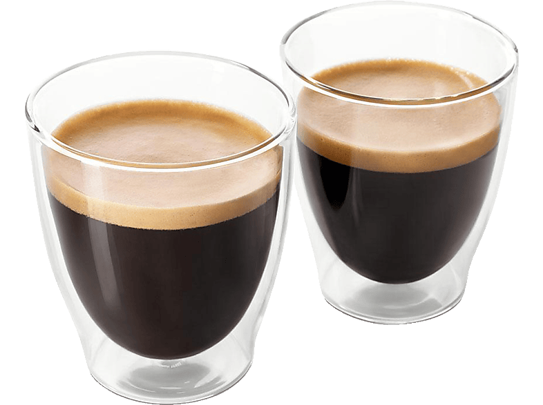 TCHIBO 2er Set - doppelwandige Caffè Crema Gläser Transparent Doppelwandiges, mundgeblasenes Borosilikatglas