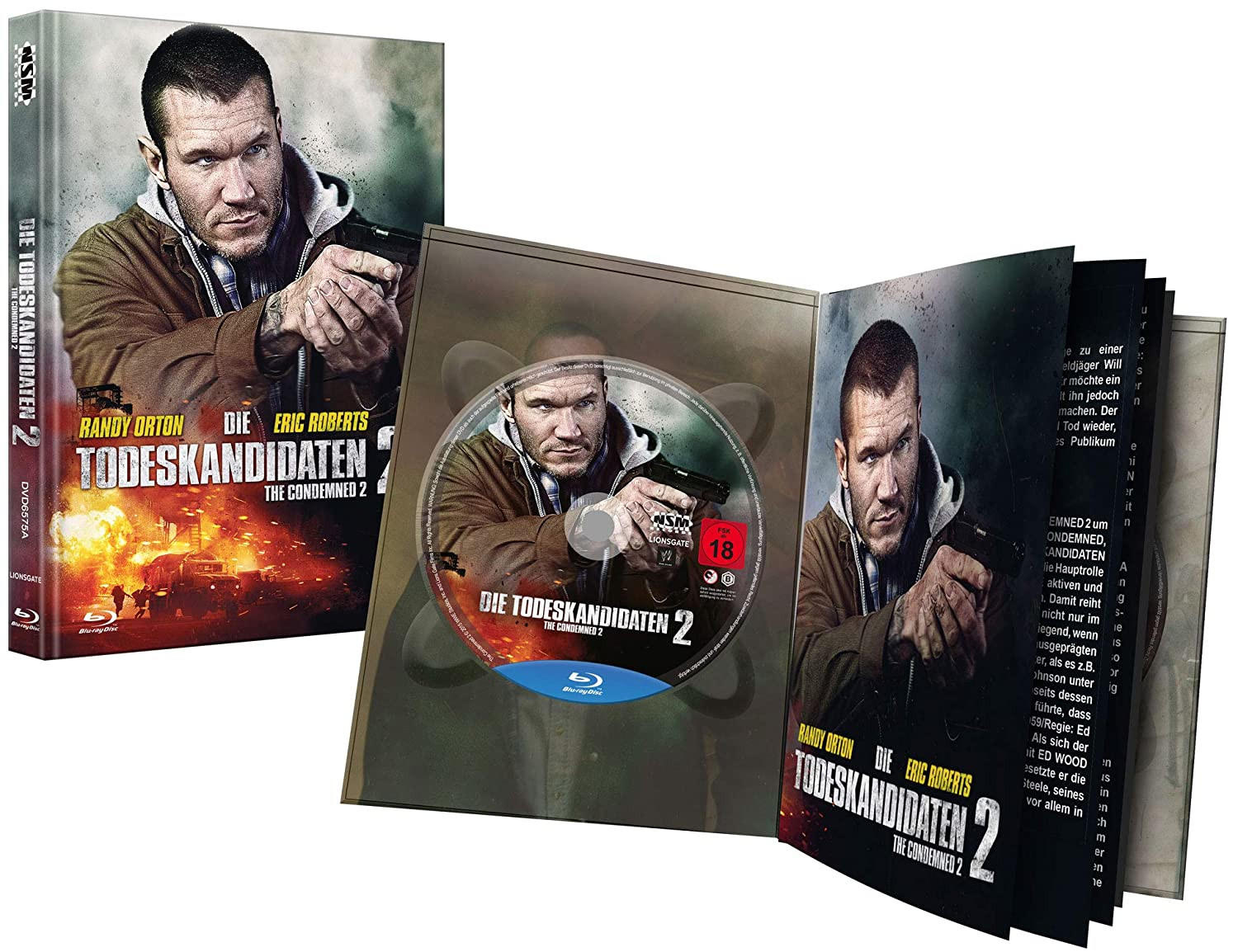 Geöffnete DVD-Hülle mit Disc. Cover zeigt Mann mit Pistole und Filmtitel.