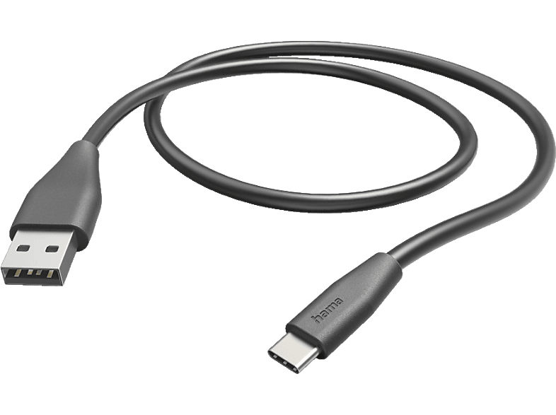 HAMA USB-A auf USB-C, Ladekabel, 1,5 m, Schwarz