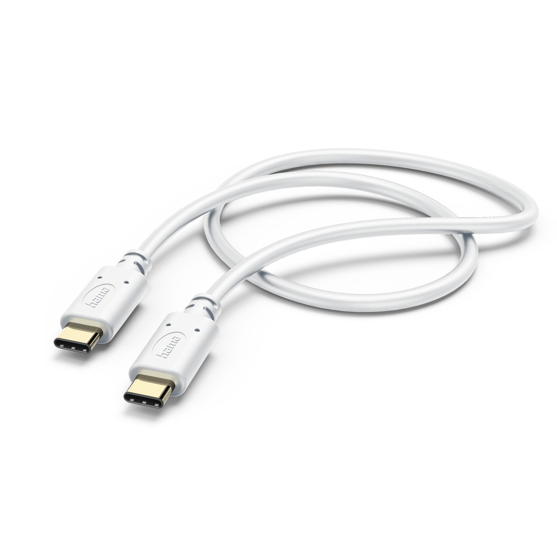 HAMA USB-C auf 1,5 USB-C, Weiß Ladekabel, m