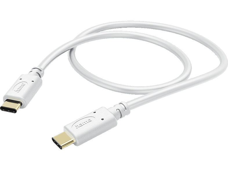 HAMA USB-C auf USB-C, Ladekabel, 1,5 Weiß m