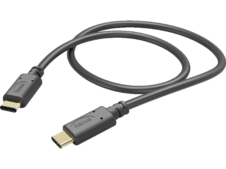 HAMA USB-C, Ladekabel, 1 Schwarz m,