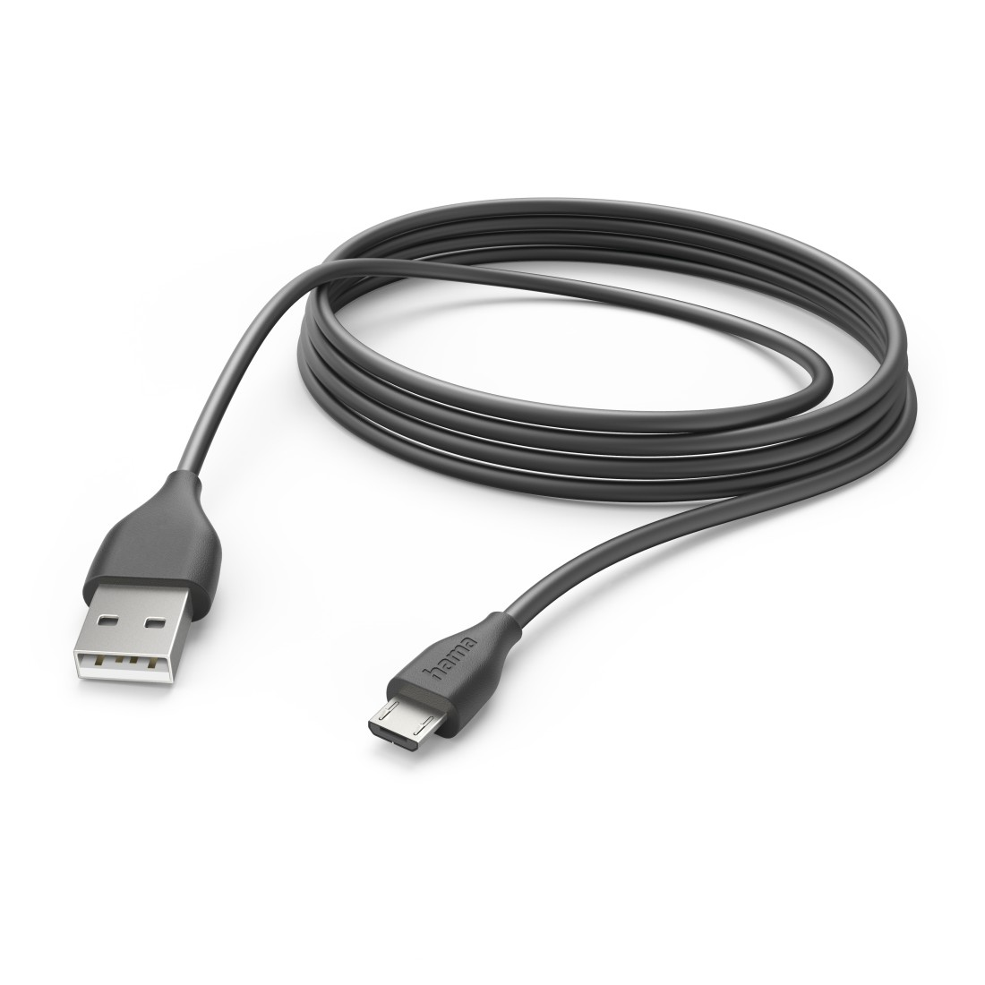 USB-A m, Ladekabel, 3 HAMA auf Micro-USB, Schwarz