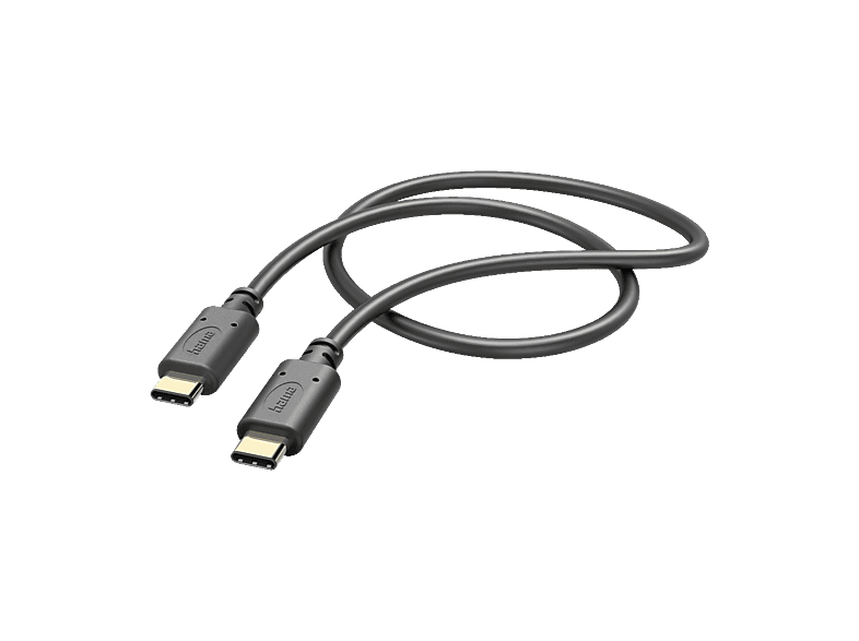 Hama USB-Ladekabel USB 2.0 USB-C® Stecker, USB-C® Stecker 1.50 m Schwarz 00201591