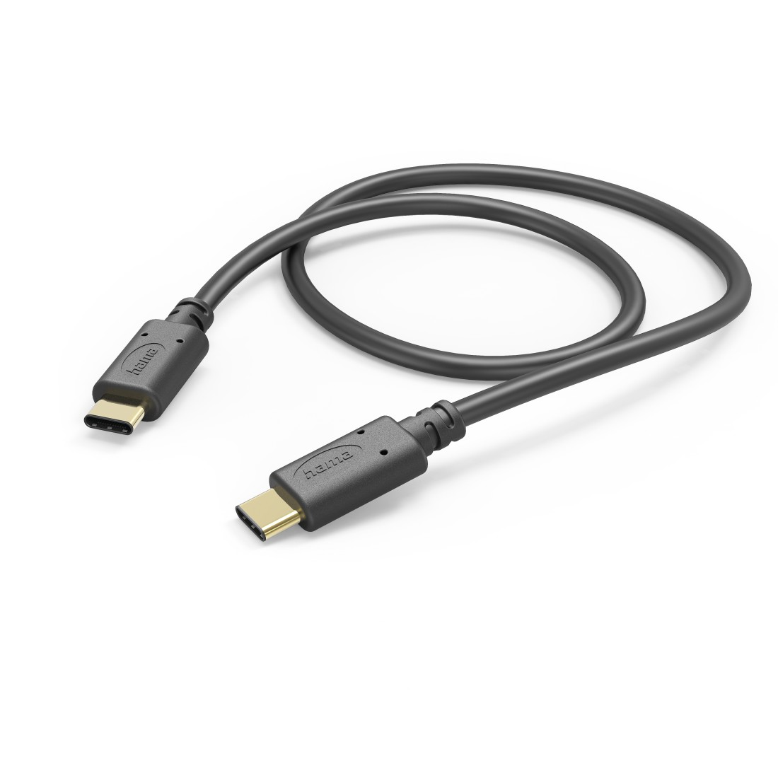 HAMA USB-C, Ladekabel, 1,5 m, Schwarz