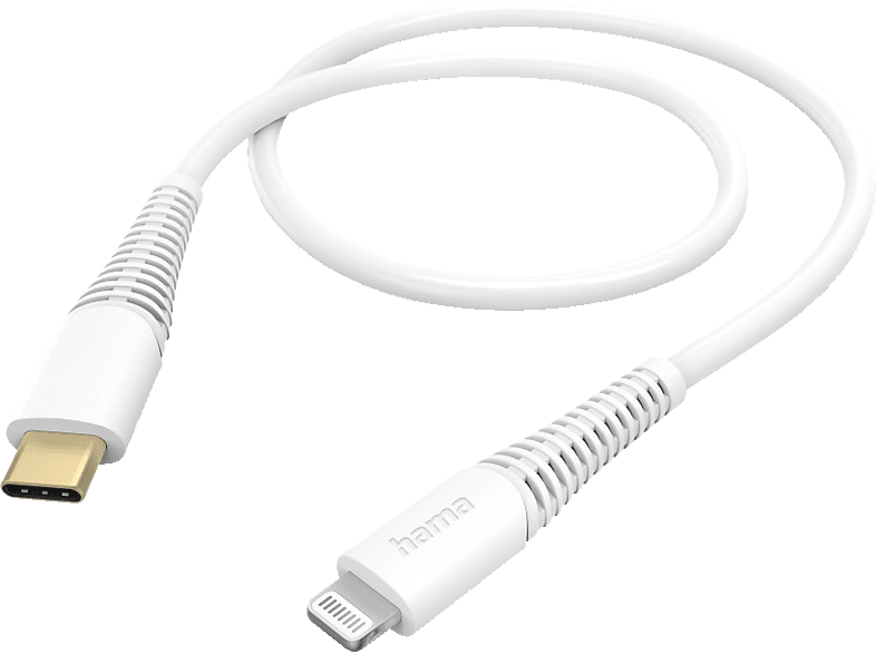 HAMA Lightning Ladekabel, m, Weiß USB-C, auf 1,5