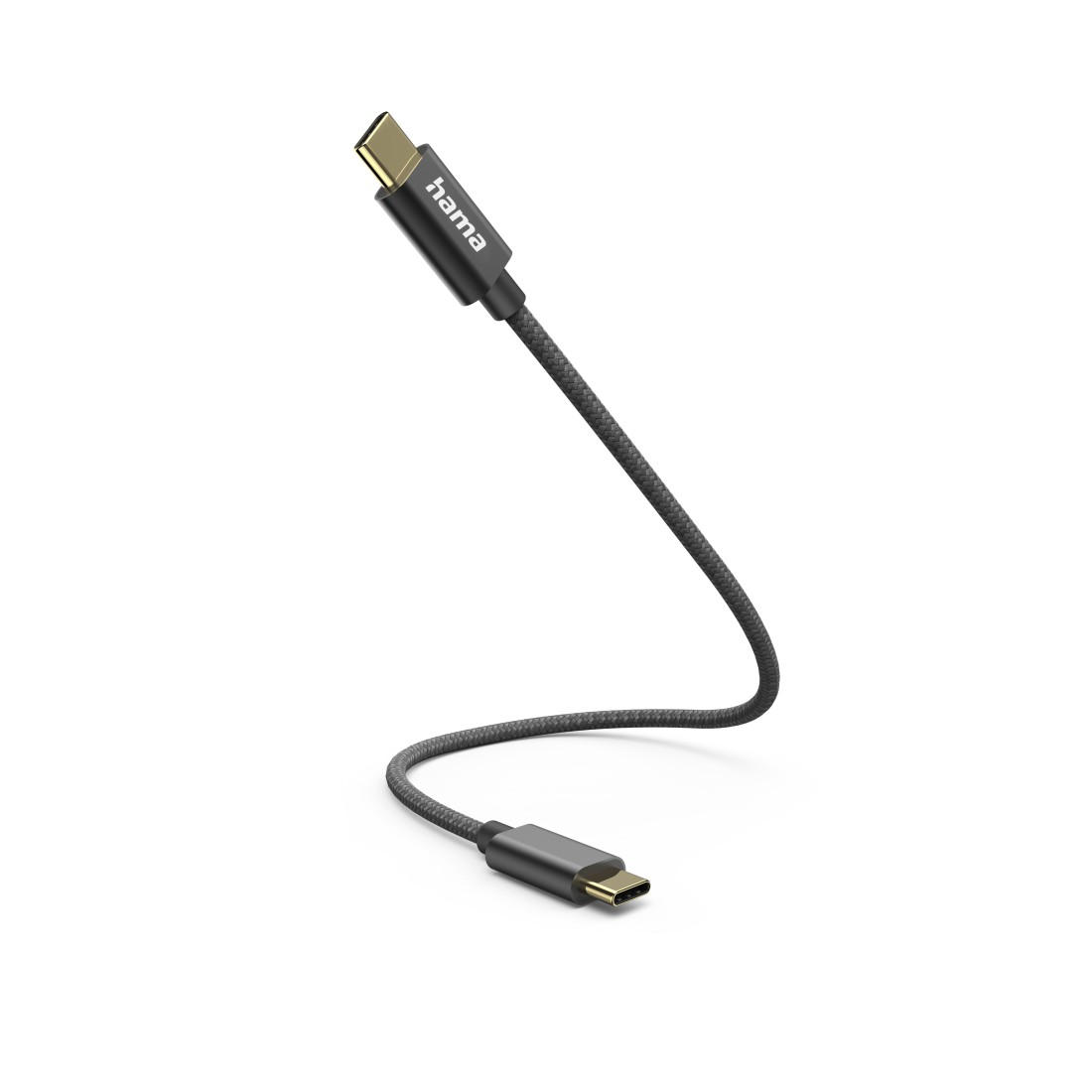 m, Ladekabel, Schwarz HAMA USB-C, 0,2