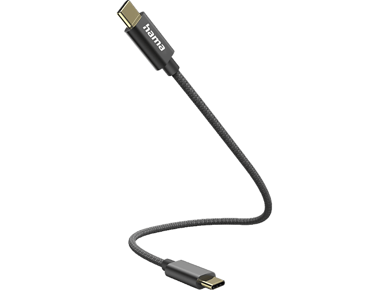 Ladekabel, USB-C, m, HAMA 0,2 Schwarz