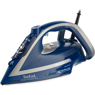 TEFAL Smart Protect Plus FV6872S0 - Dampfbügeleisen  (Blau/Silberblau  )