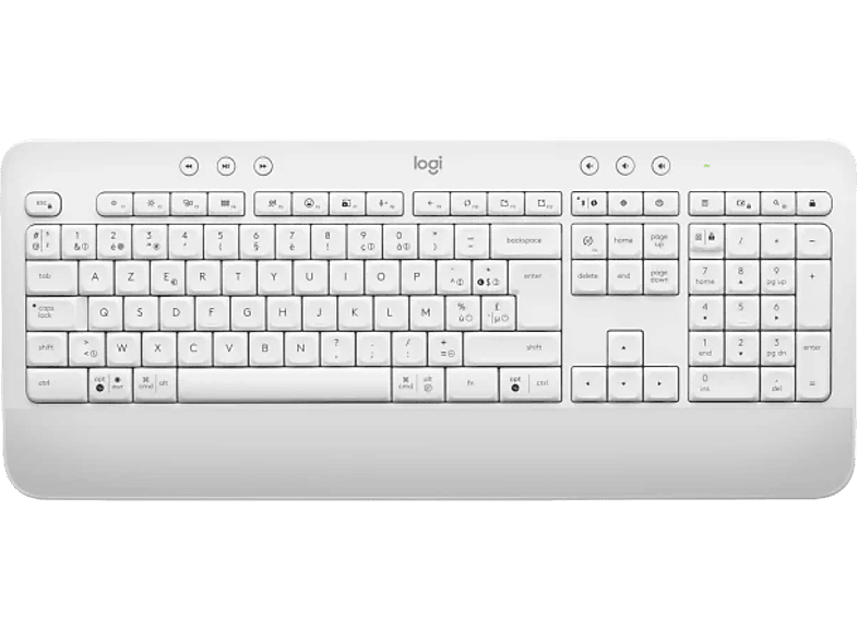 Logitech Draadloos Toetsenbord K650 Signature Azerty Nl Be Off White (920-010974)